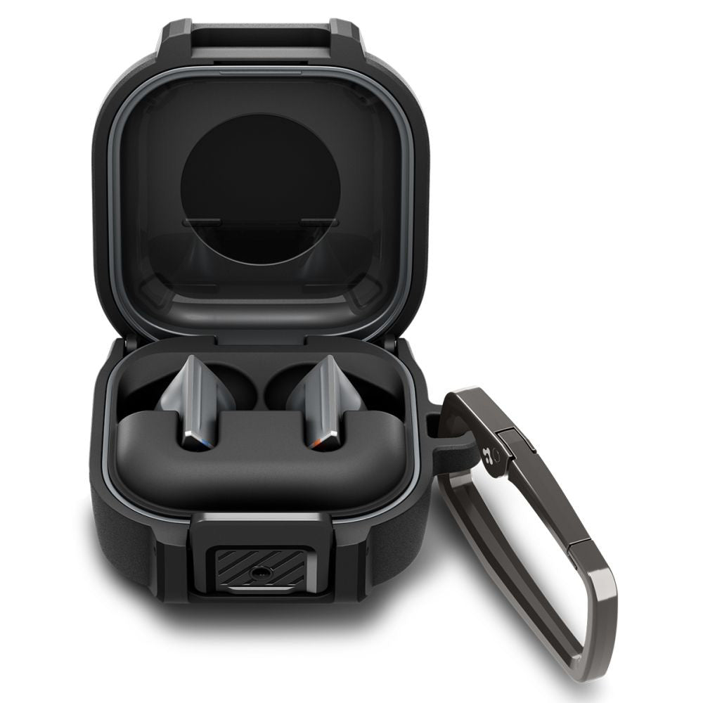 Spigen Lock Fit Case for Samsung Galaxy Buds4 / Buds4 Pro, Matte Black ACS11202