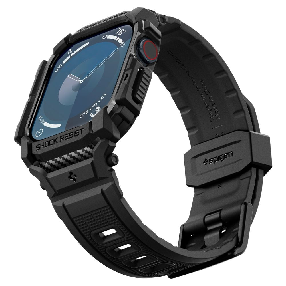 Spigen Rugged Armor Pro Case for Apple Watch Series 10 42mm, Matte Black ACS08591