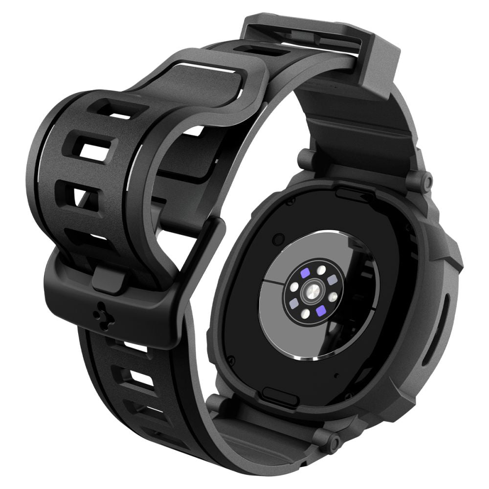 Spigen Rugged Armor Pro Case for Samsung Galaxy Watch8 40mm, Matte Black ACS10005