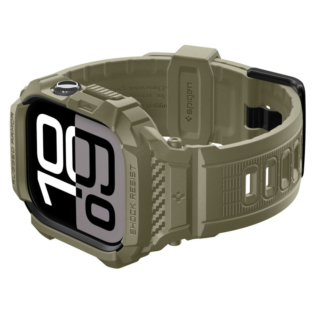 Spigen Rugged Armor Pro V2 Case for Apple Watch Series 10 / 11 46mm, Khaki ACS10507