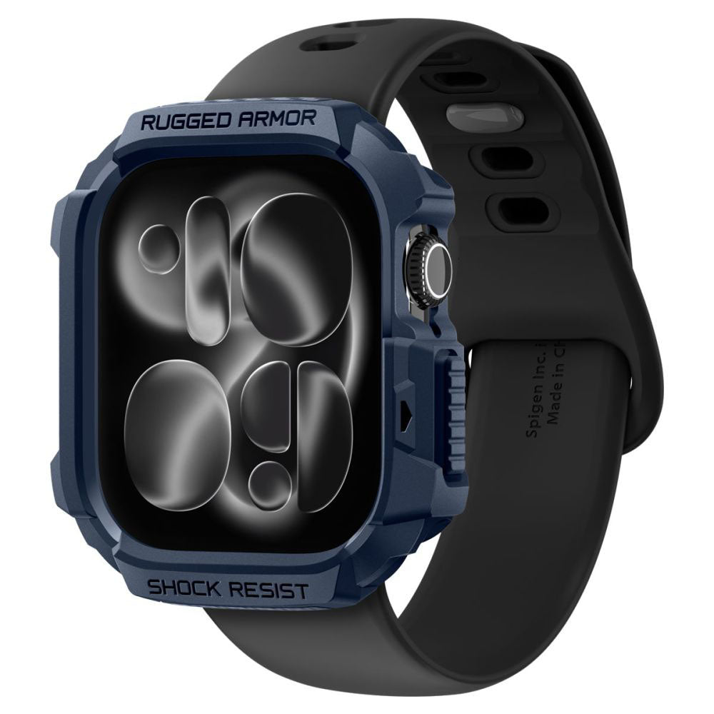 Spigen Rugged Armor V2 Case for Apple Watch Series 10 / 11 42mm, Navy Blue