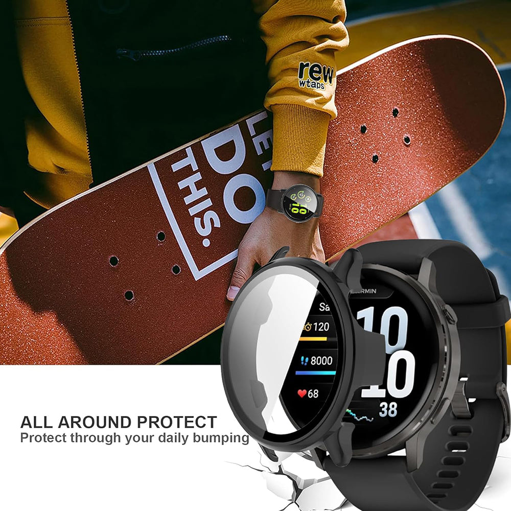 Techsuit Defense360 Pro Case for Garmin Venu 4 45mm, Black