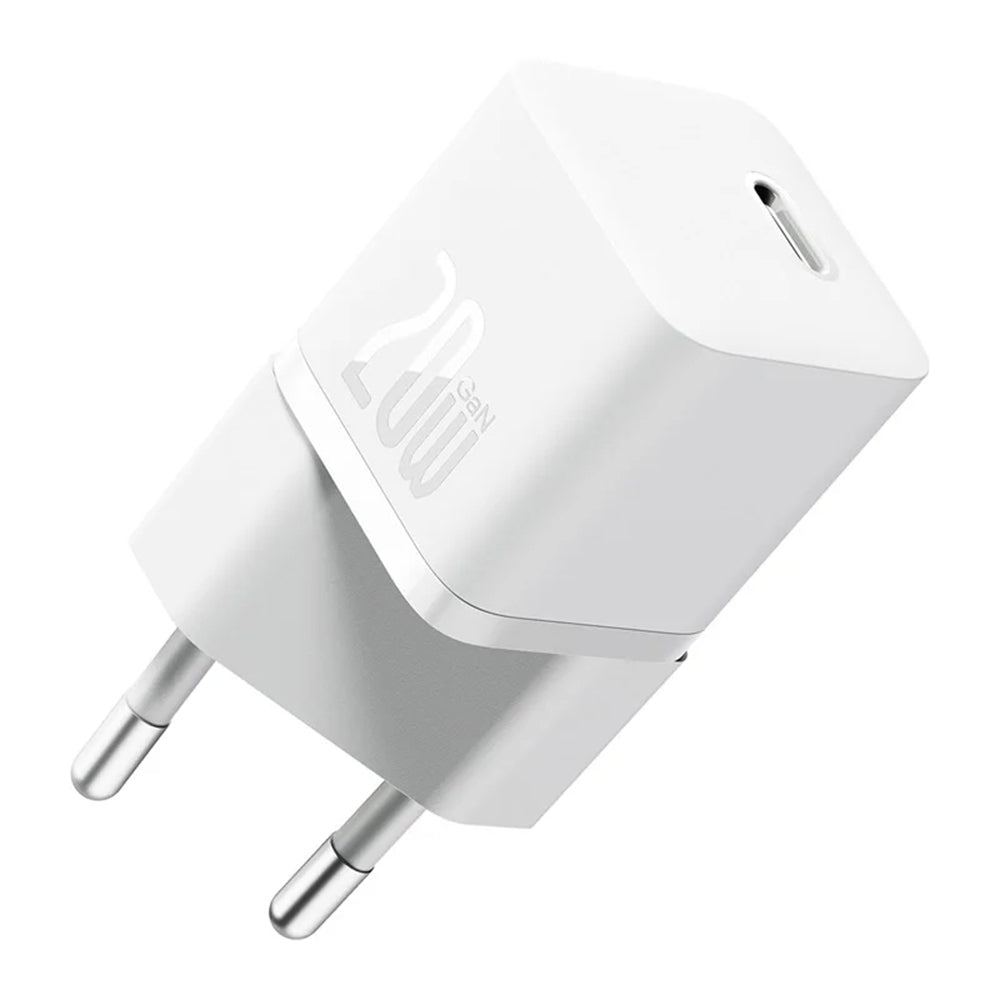 Network Charger Baseus GaN GaN Mini 1C, 20W, 3A, 1 x USB-C, White CCGN050102