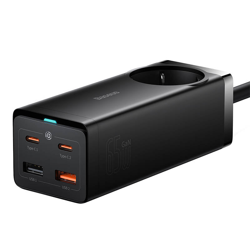 Baseus GaN3 Pro Extension, 1 x Schuko, Black PSZM000901