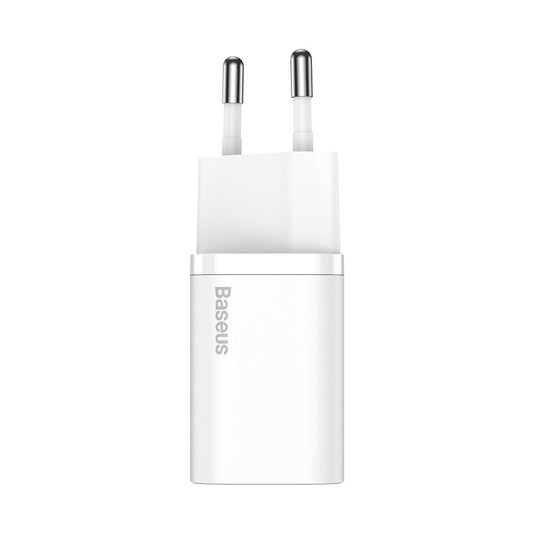 Network Charger Baseus Super Si 1C, 30W, 3A, 1 x USB-C, White CCSUP-J02