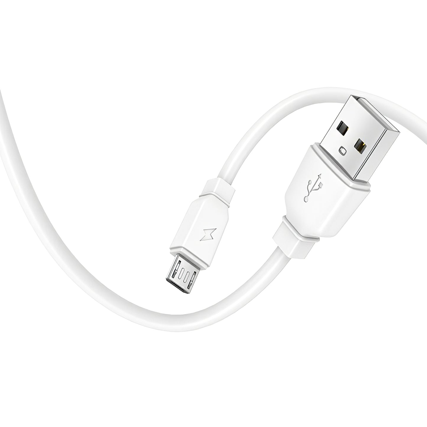 Prestico F7S Network Charger with microUSB Cable, 12W, 2.4A, 1 x USB-A, White
