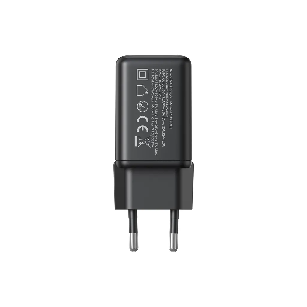 Joyroom JR-TCG18 Network Charger, 65W, 3.25A, 1 x USB-C, Black