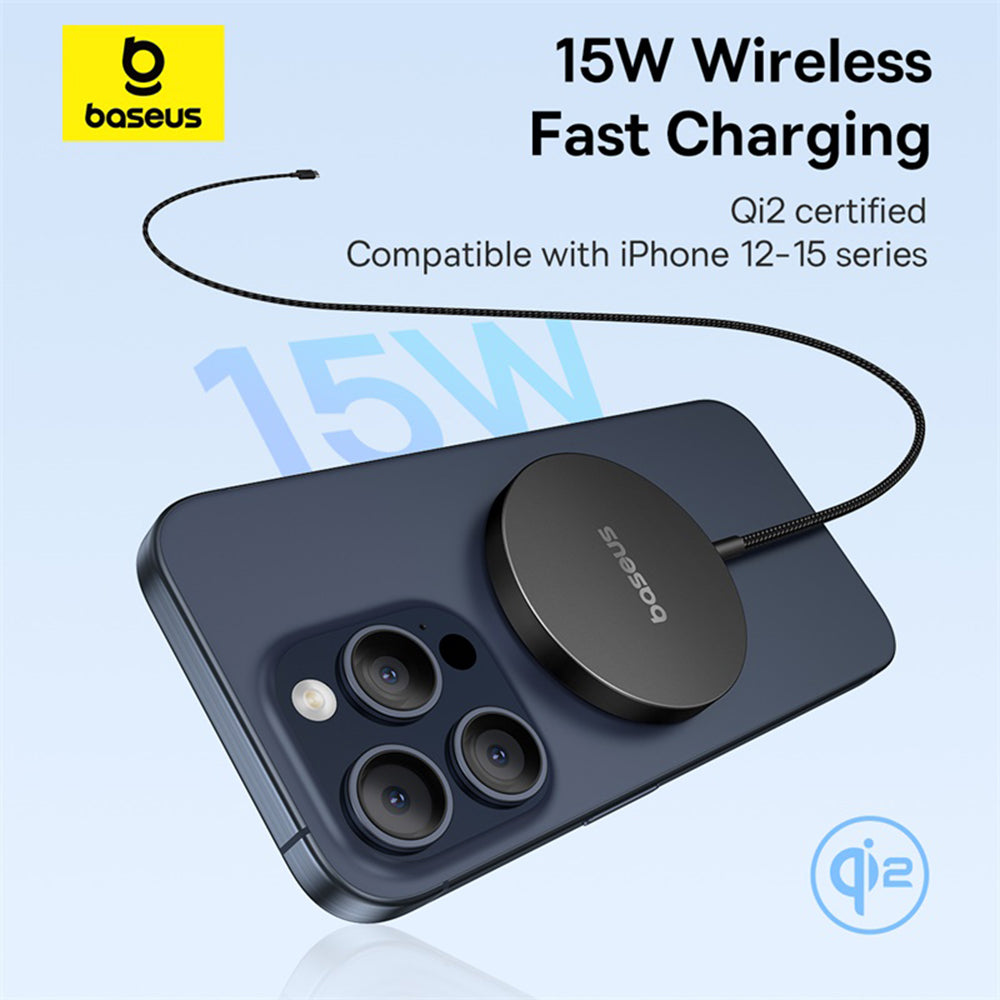 Baseus Simple Mini4 Air Wireless Network Charger, 15W, 1.67A, Black P10278200111-00