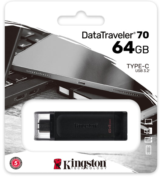 Kingston DT70, 64Gb DT70/64GB USB-C External Memory