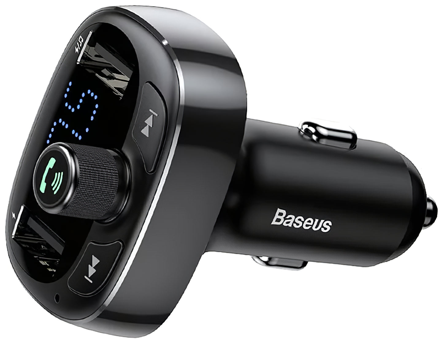 Baseus S-09 Bluetooth FM Modulator, 2 x USB-A - 1 x microSD CCMT000301