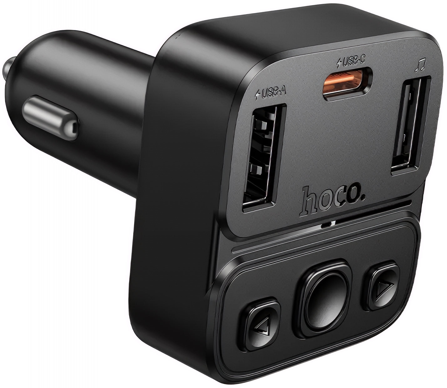 HOCO E87 Bluetooth FM Modulator, 2 x USB-A - 1 x USB-C