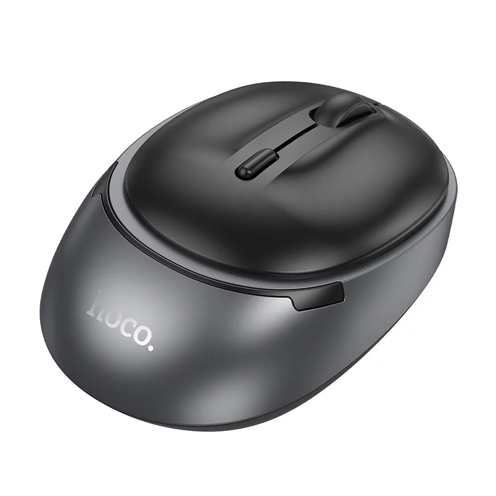 HOCO GM34 Wireless Mouse, 1600DPI, BT / Wi-Fi, Black