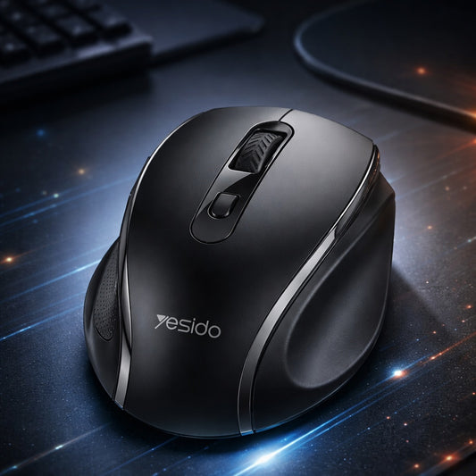 Wireless Mouse Yesido KB45, 800DPI - 1600DPI, Black