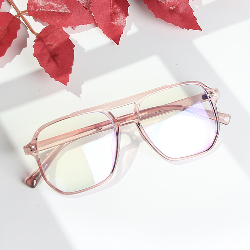 Techsuit PC28014-C4 Women's Computer Glasses, Anti-Blue Light, Pink