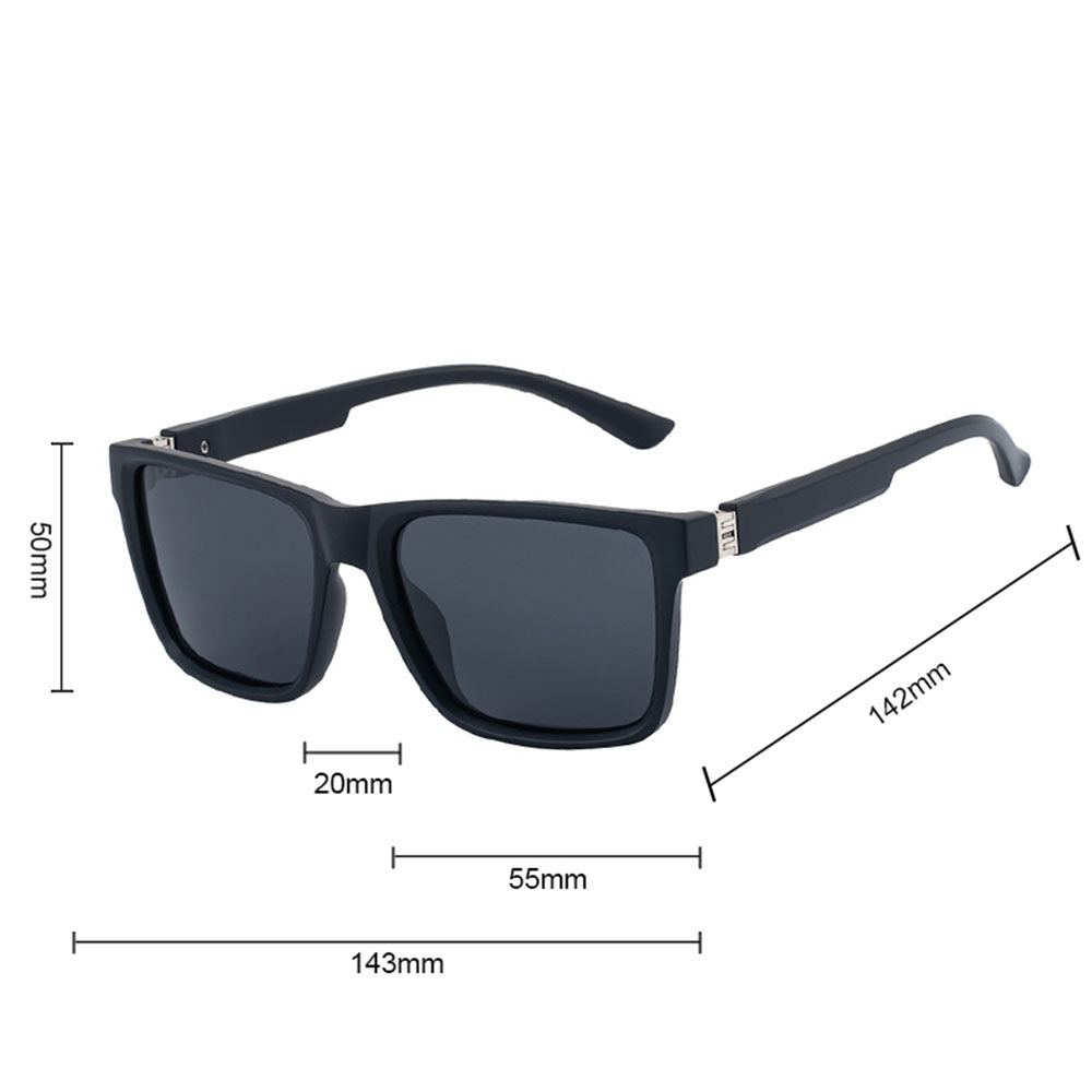 Men's Techsuit 8506 Sunglasses, Polarized, UV Protection, Matte Blue Gray