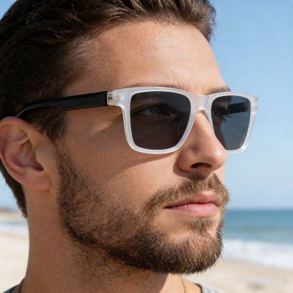 Men's Techsuit 8506 Sunglasses, Polarized, UV Protection, Matte Black