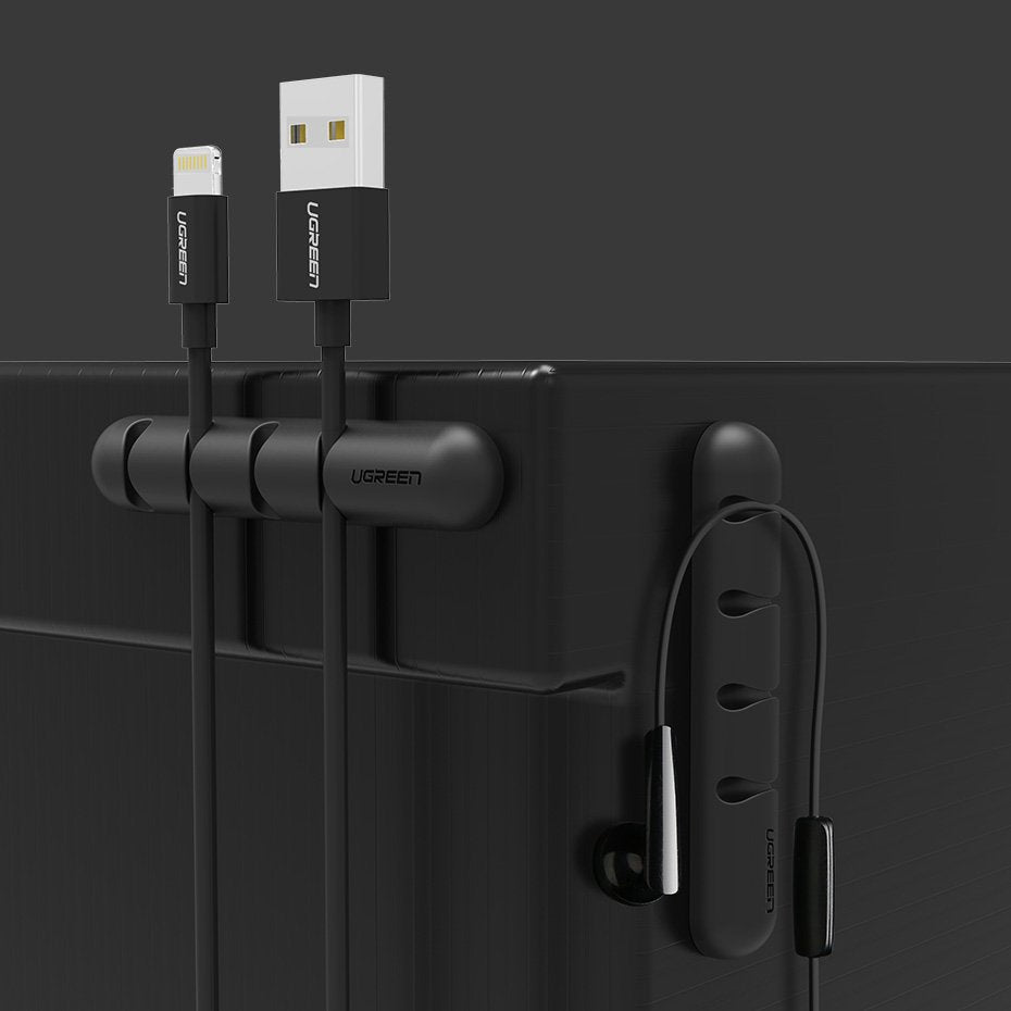 UGREEN Cable Organizer, Set of 2, Black