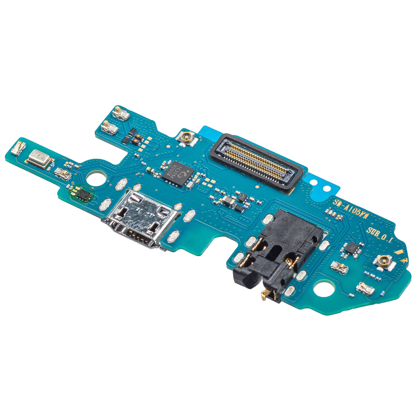 Charging Connector - Audio - Microphone Board Samsung Galaxy A10 A105, Sub 0.1, Service Pack GH96-12719A