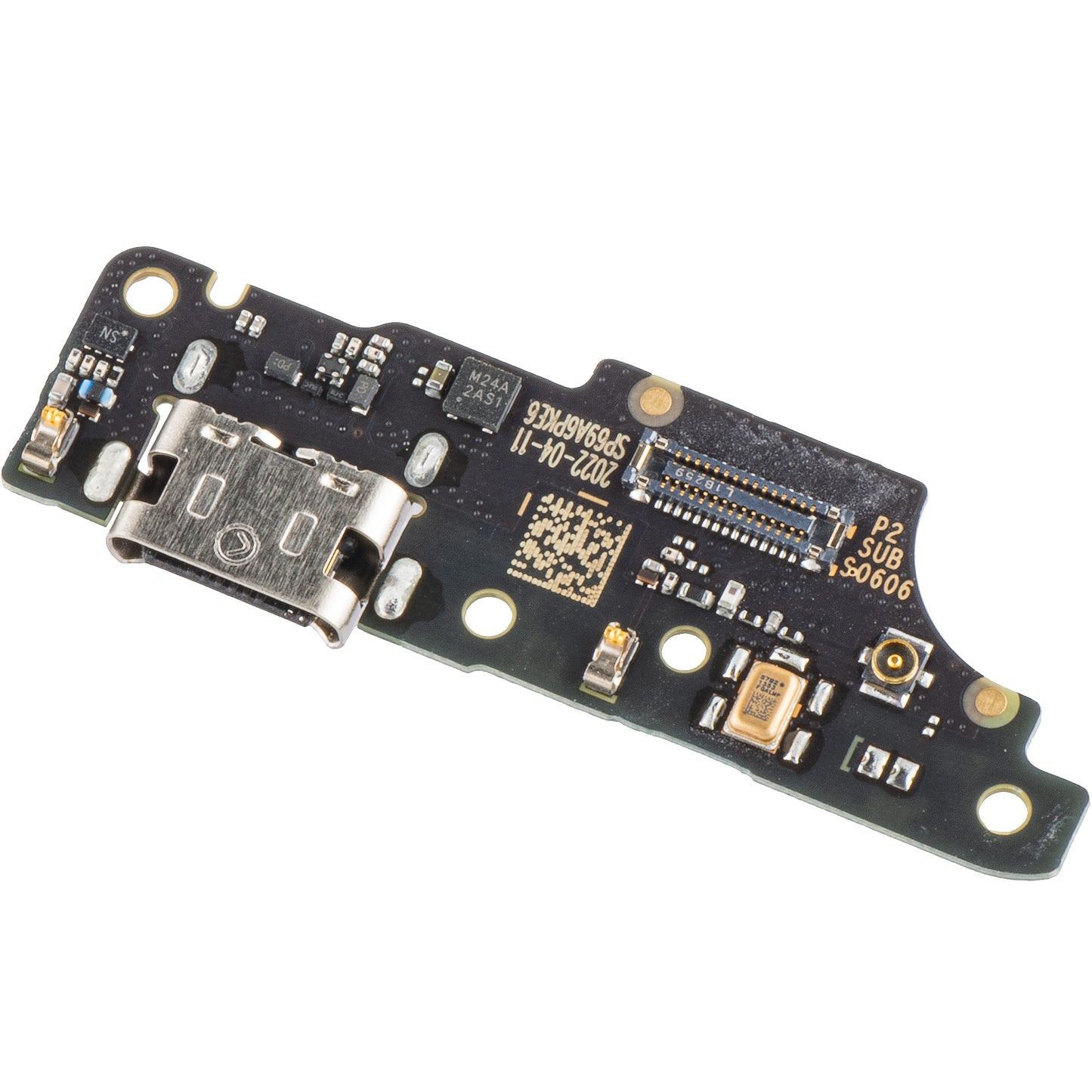 Plate with Charging Connector - Microphone Motorola Moto E32, Service Pack 5P68C20691