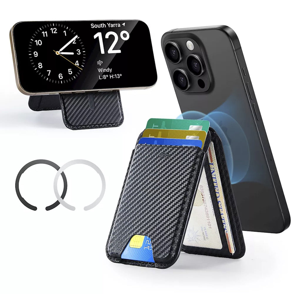 Magsafe Wallet, ESR, Classic Carbon, Black
