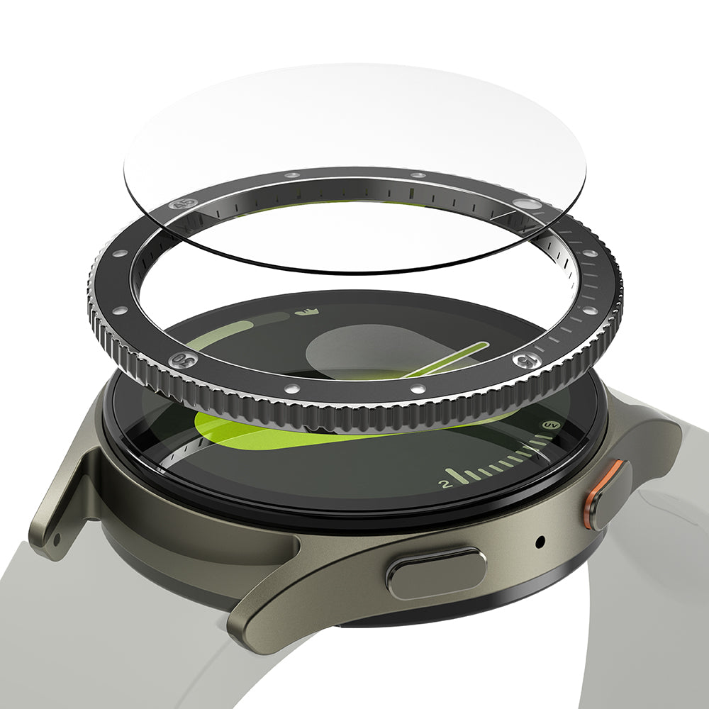 Ringke Premium Styling Protection Frame for Samsung Galaxy Watch7 40mm, Model 2, Black