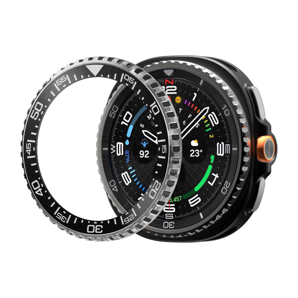 Spigen Tune Pro Diver Protection Frame for Samsung Galaxy Watch8 Classic, Black ACS10016