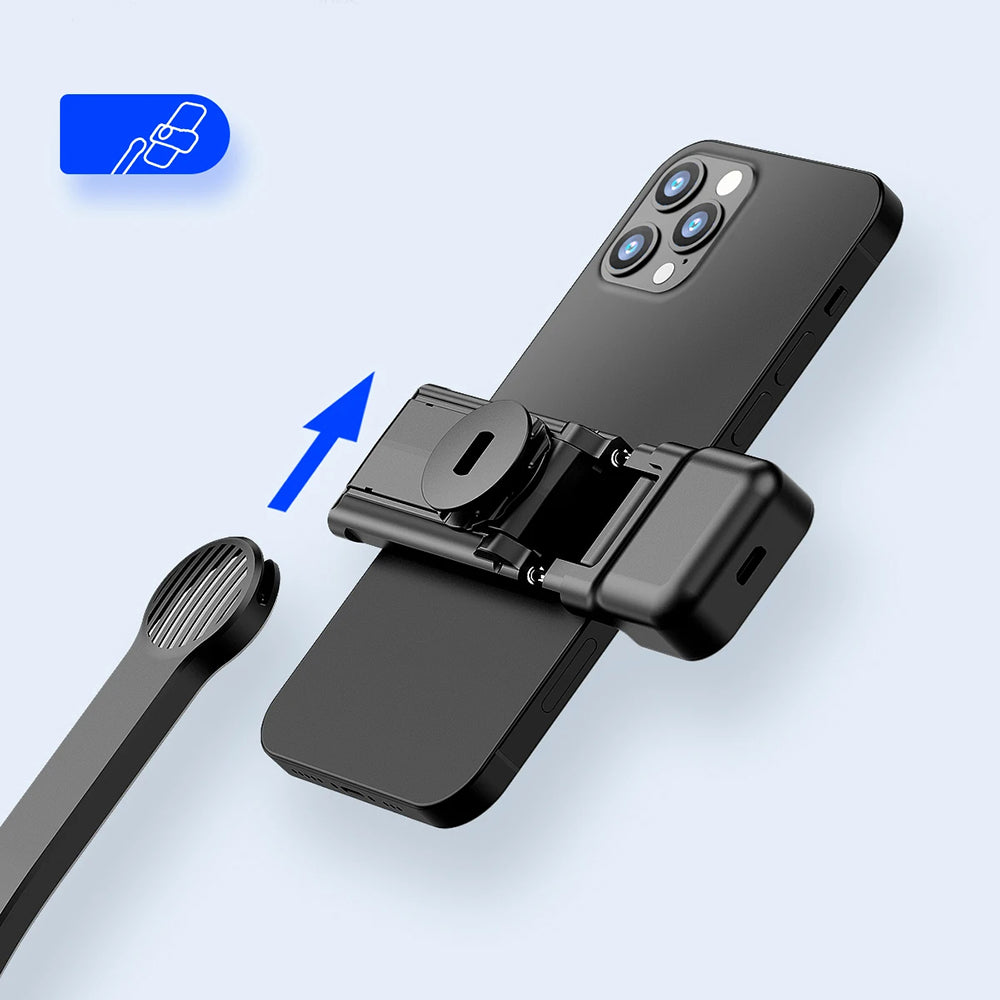 Selfie Stick Bluetooth Techsuit C01s, Universal, Black