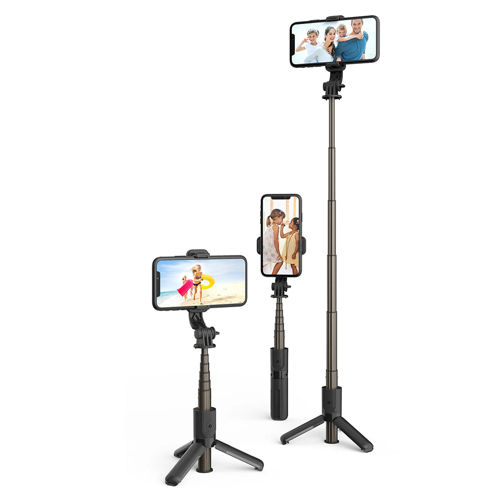 Selfie Stick Bluetooth Techsuit L10, Universal, Black