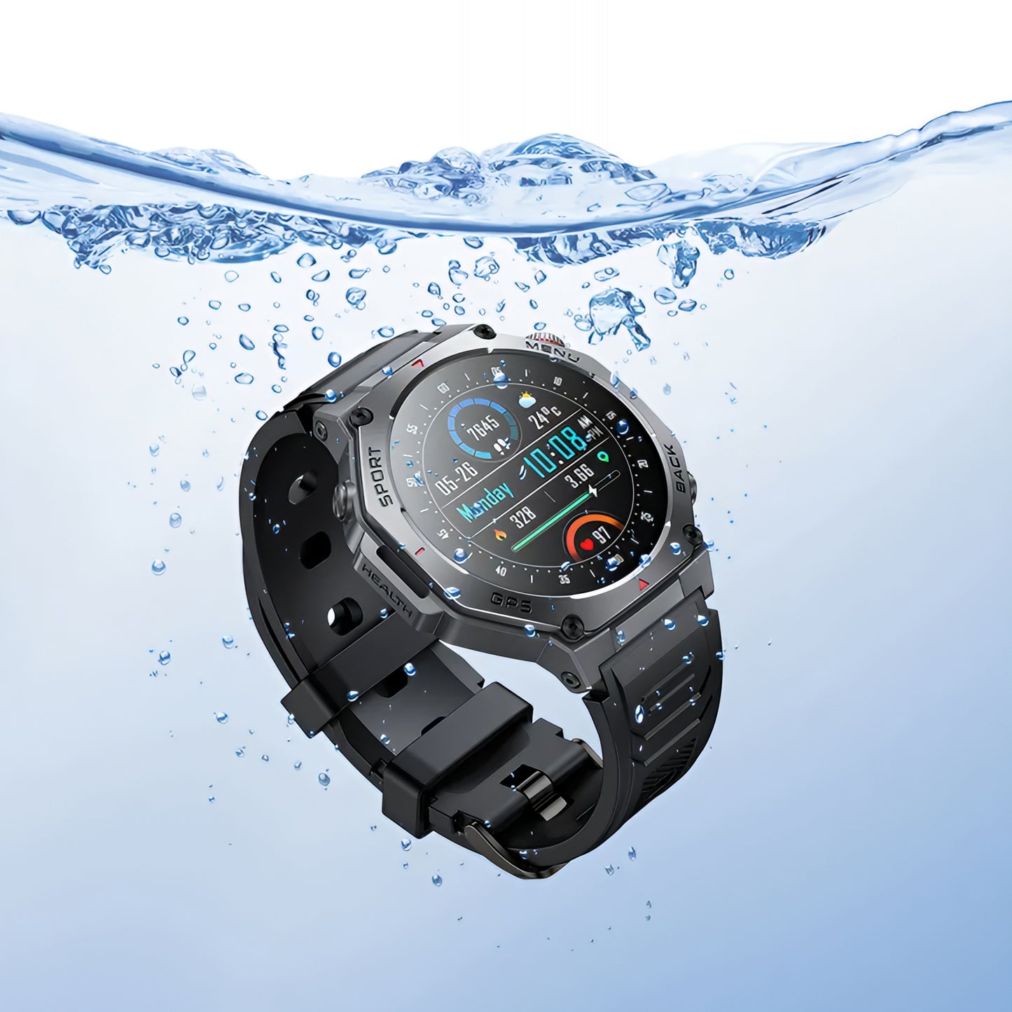 HOCO Y37 Call Smartwatch, Black