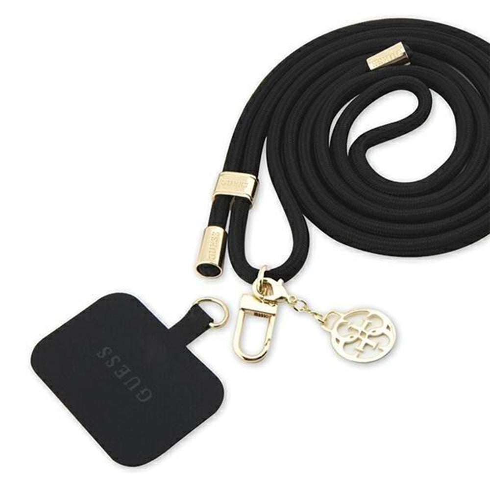 Guess CBDY 4G Charm Phone Lanyard, Black
