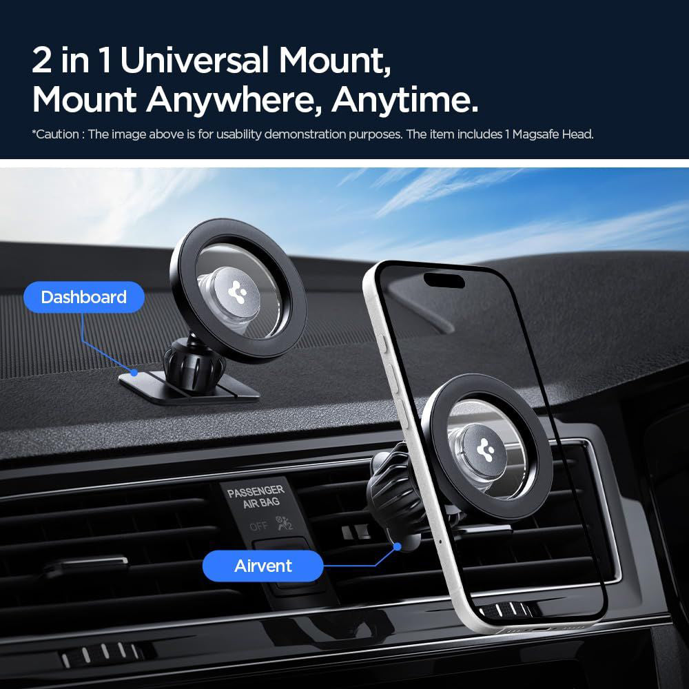 Spigen MFT13 Universal Magnetic Car Holder, Silver ACP08314