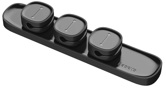 Cable Organizer Baseus Peas, Magnetic, Black ACWDJ-01