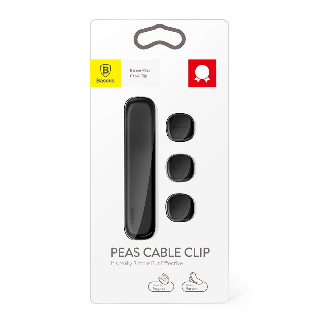 Baseus Peas Cable Organizer, Black ACWDJ-01