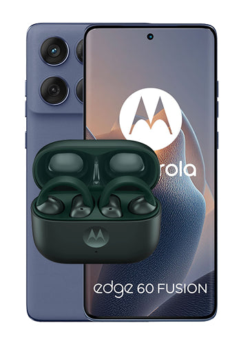Motorola Edge 60 Fusion 5G Mobile Phone + Moto Buds Loops, 256GB, 8GB, Slipstream M25YNZ1L