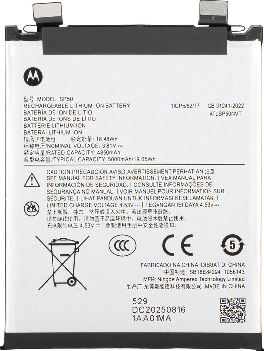 Motorola Edge 60 Neo Battery, SP50, Service Pack SB18E84294