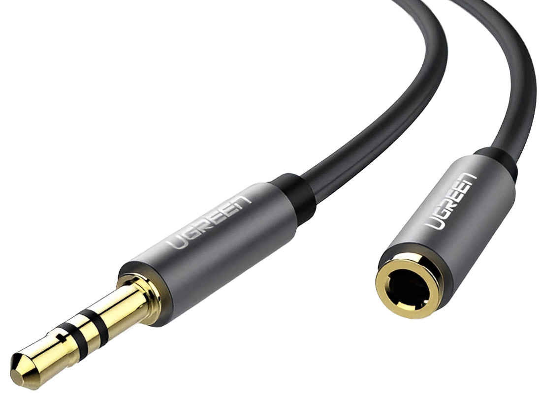 Audio Adapter 3.5mm - 3.5mm UGREEN AV118, 2m, Black