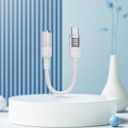 Audio Adapter USB-C - 3.5mm HOCO LS37, Grey 