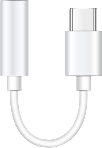 USB-C to 3.5mm Mobeen Audio Adapter by Samsung, White GP-TGU023AEAWW