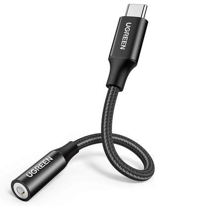 USB-C to 3.5mm Audio Adapter UGREEN AV142, Black