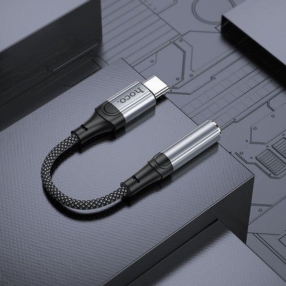 USB-C to 3.5mm Audio Adapter HOCO LS36, Gray