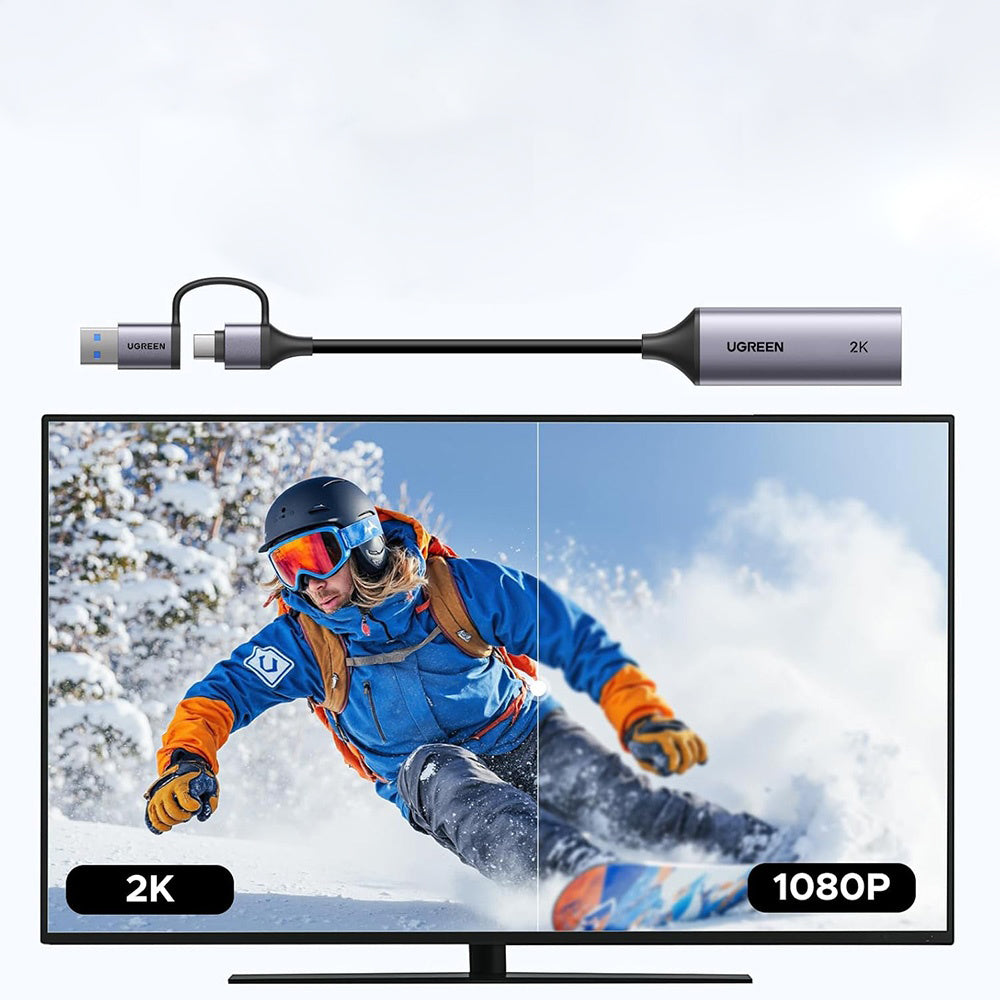 UGREEN CM629 (15389) Gray USB-A / USB-C - HDMI Audio and Video Adapter