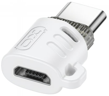 MicroUSB to USB-C Data and Charging Adapter XO Design NB256G, White