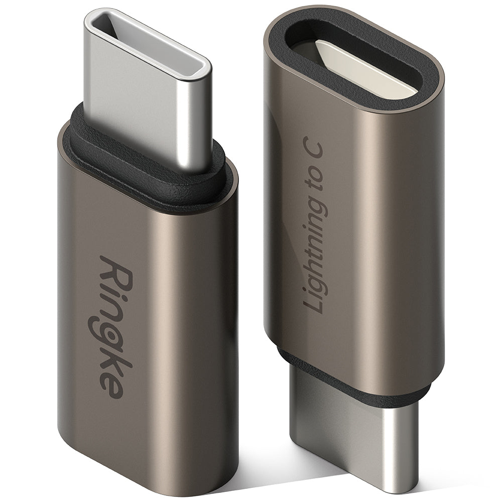 Lightning Data and Charging Adapter - USB-C Ringke, Brown, Set of 2 Pieces