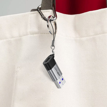 USB-C to USB-A Data and Charging Adapter Acefast J8, Gray