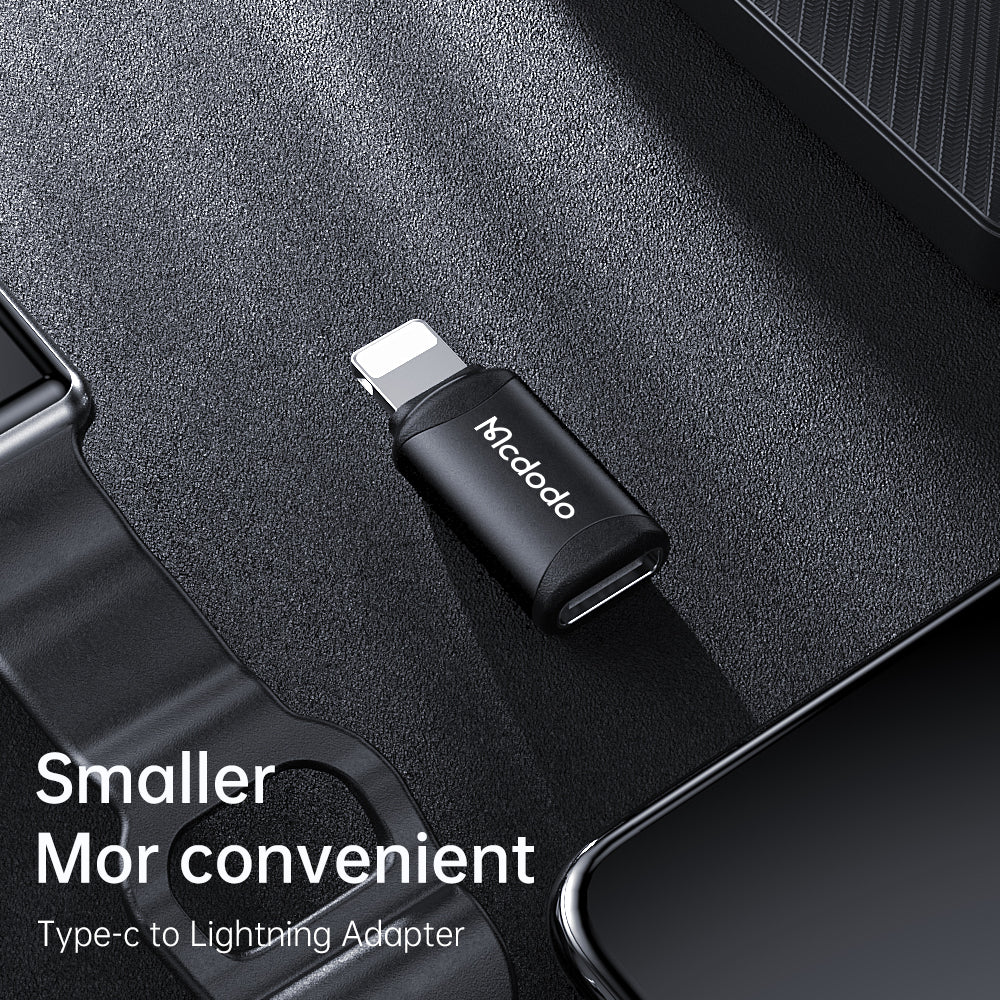 USB-C to Lightning McDodo OT-7680 Data and Charging Adapter, Black