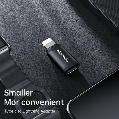 USB-C to Lightning McDodo OT-7680 Data and Charging Adapter, Black