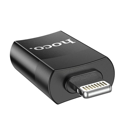 OTG Lightning to USB-A Adapter HOCO UA17, Black