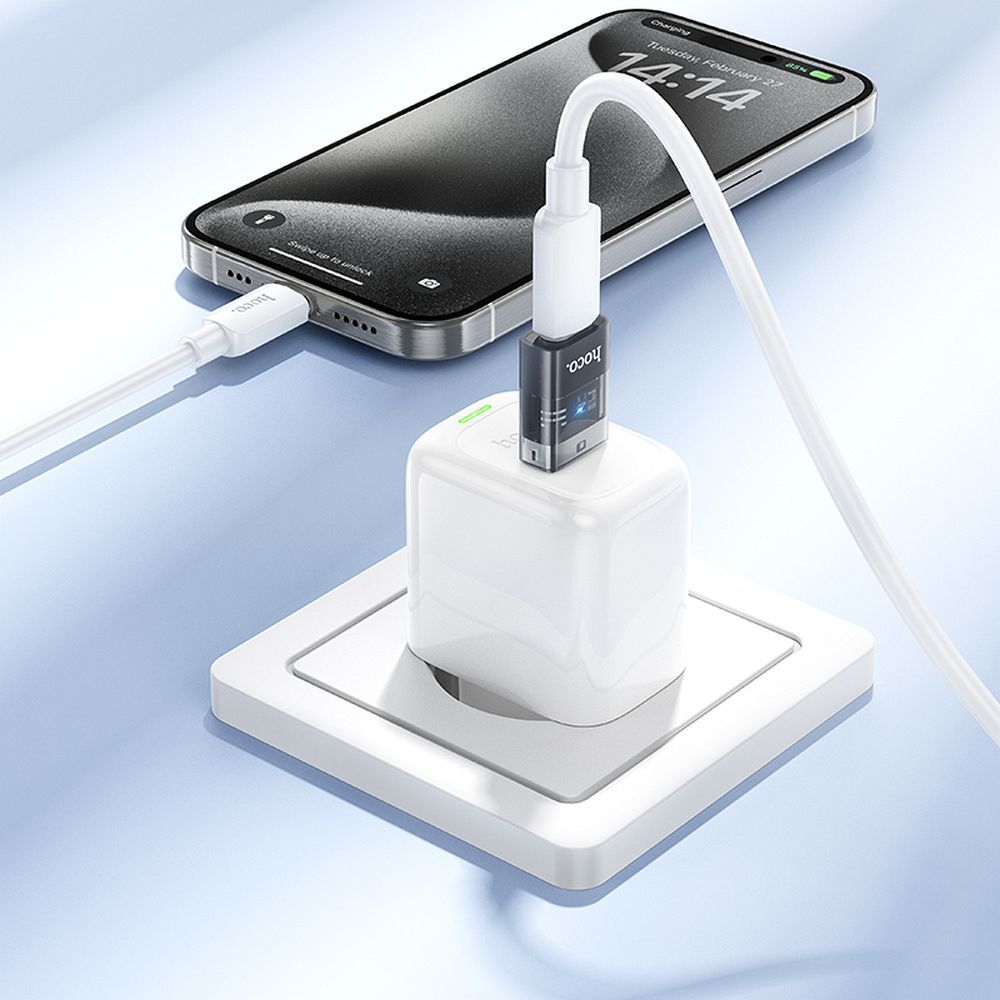 USB-C to USB-A Data and Charging Adapter HOCO UA36C, Black