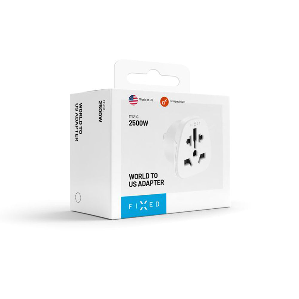 Fixed EU / UK / USA - US Network Adapter, White