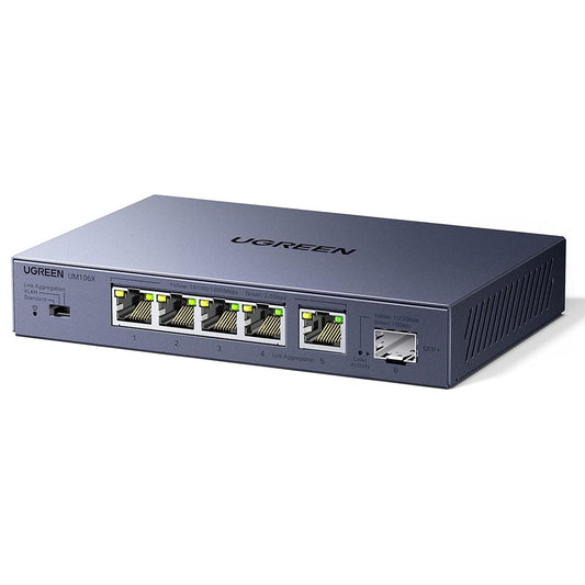 UGREEN Network Switch 35048EU, 5 x RJ45, Gray